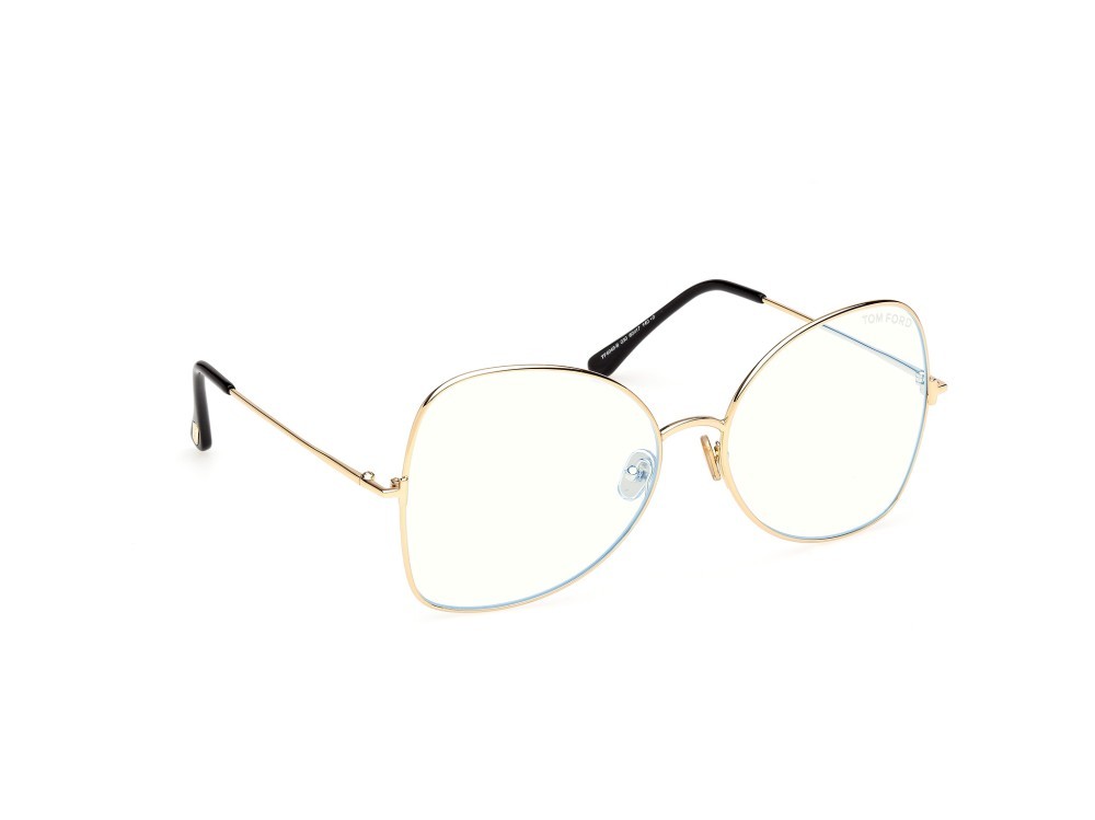 Eyeglasses Tom Ford FT6049-B (030) color oro endura lucido shape butterfly 