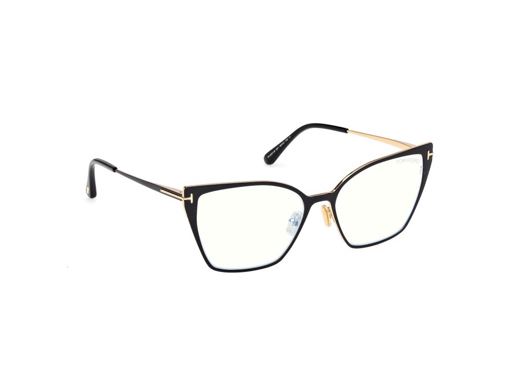 Eyeglasses Tom Ford FT6051-B (001) color nero lucido  shape butterfly 