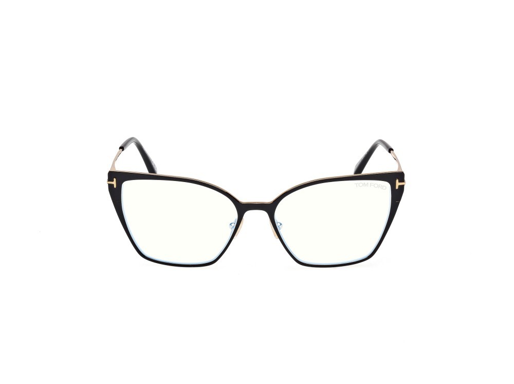 Eyeglasses Tom Ford FT6051-B (001) color nero lucido  shape butterfly 