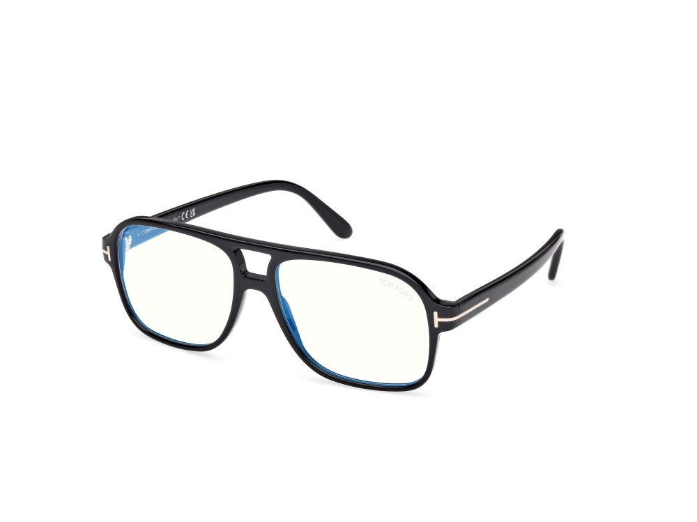 Occhiali da vista Tom Ford FT6058-B (001) colore nero lucido forma navigator 