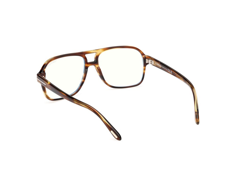 Occhiali da vista Tom Ford FT6058-B (055) colore avana colorata forma navigator 