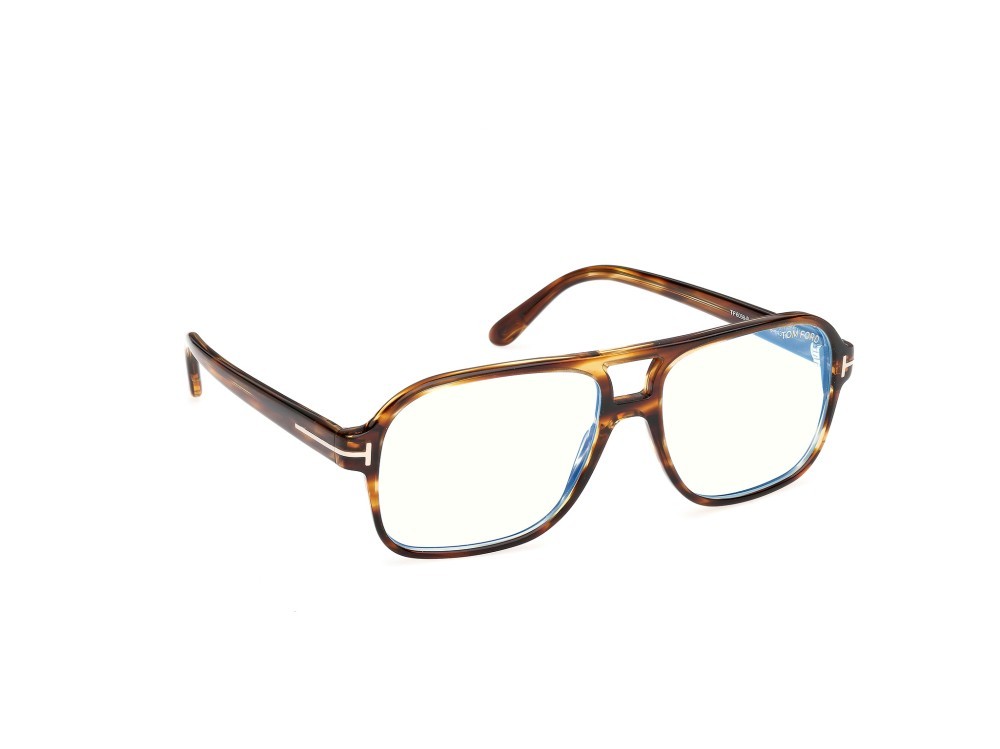 Occhiali da vista Tom Ford FT6058-B (055) colore avana colorata forma navigator 