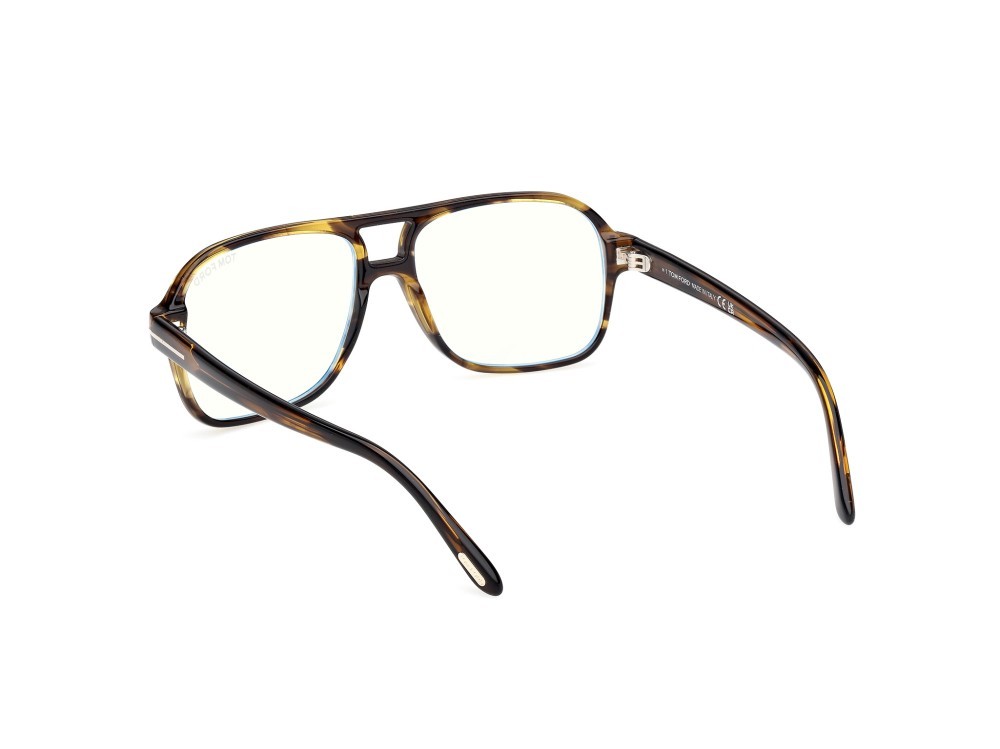 Occhiali da vista Tom Ford FT6058-B (056) colore avana colorata forma navigator 