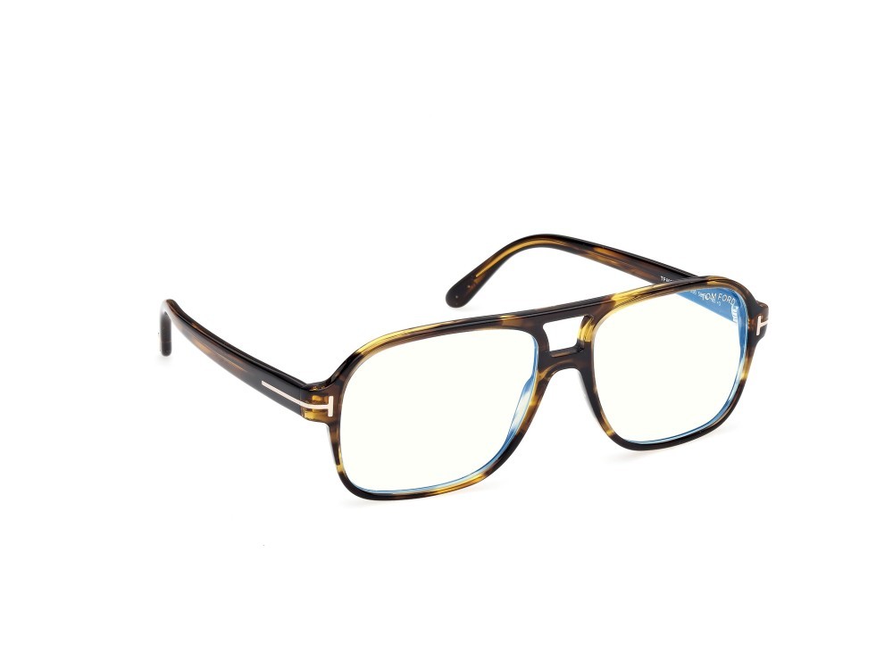 Occhiali da vista Tom Ford FT6058-B (056) colore avana colorata forma navigator 