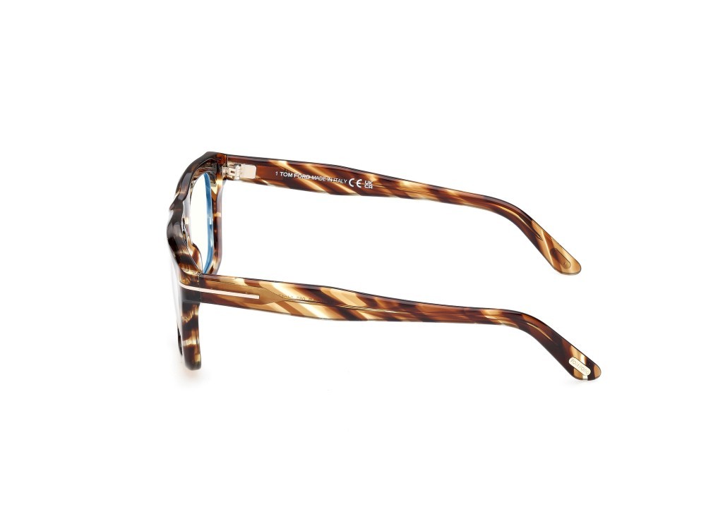 Eyeglasses Tom Ford FT6059-B (055) color avana colorata shape rectangle 
