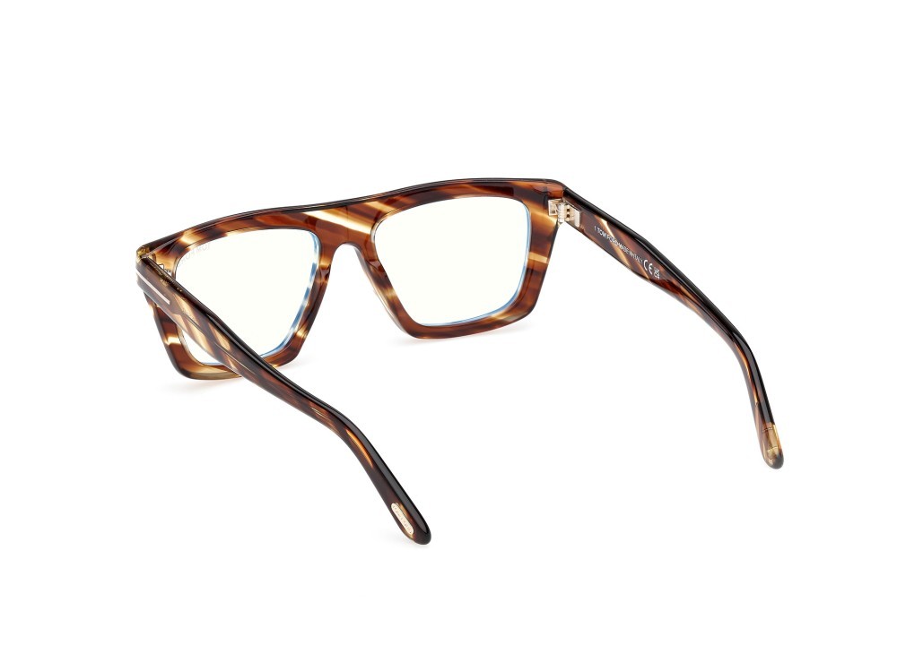 Eyeglasses Tom Ford FT6059-B (055) color avana colorata shape rectangle 