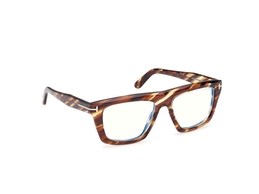 Eyeglasses Tom Ford FT6059-B (055) color avana colorata shape rectangle 