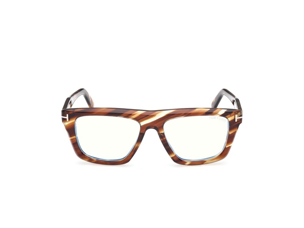 Eyeglasses Tom Ford FT6059-B (055) color avana colorata shape rectangle 