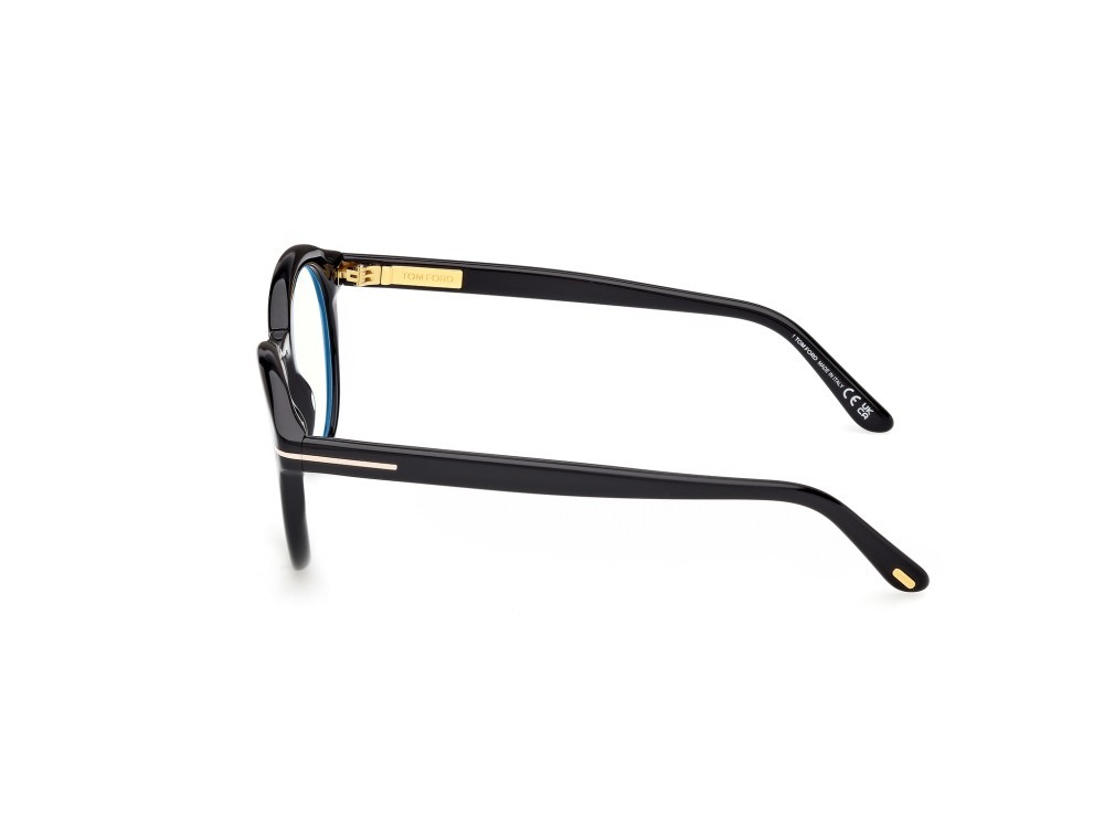 Occhiali da vista Tom Ford FT6061-B (001) colore nero lucido forma rotondo 
