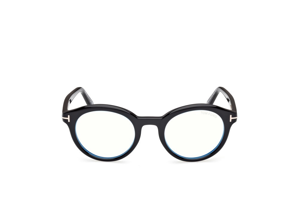 Occhiali da vista Tom Ford FT6061-B (001) colore nero lucido forma rotondo 