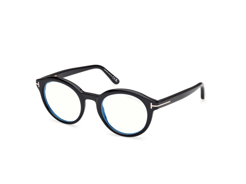 Occhiali da vista Tom Ford FT6061-B (001) colore nero lucido forma rotondo 