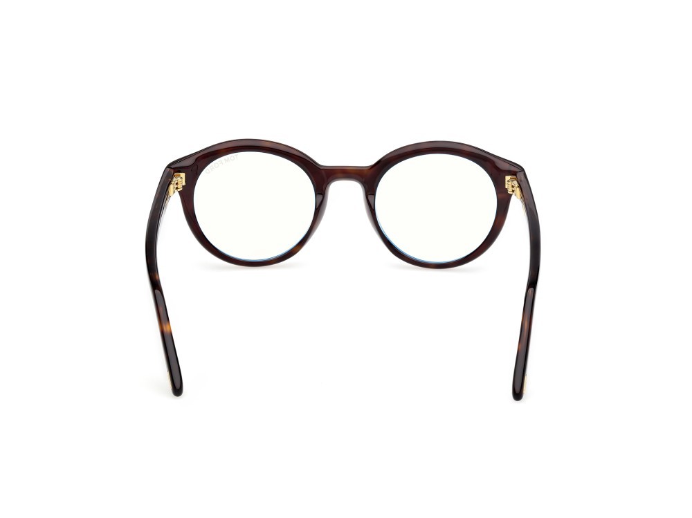 Eyeglasses Tom Ford FT6061-B (052) color avana scura shape round 