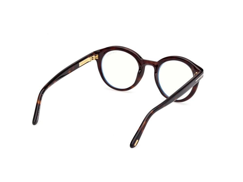 Eyeglasses Tom Ford FT6061-B (052) color avana scura shape round 