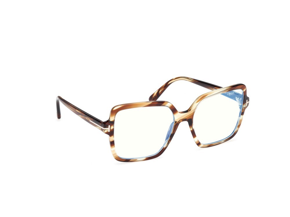Eyeglasses Tom Ford FT6063-B (055) color avana colorata shape square 