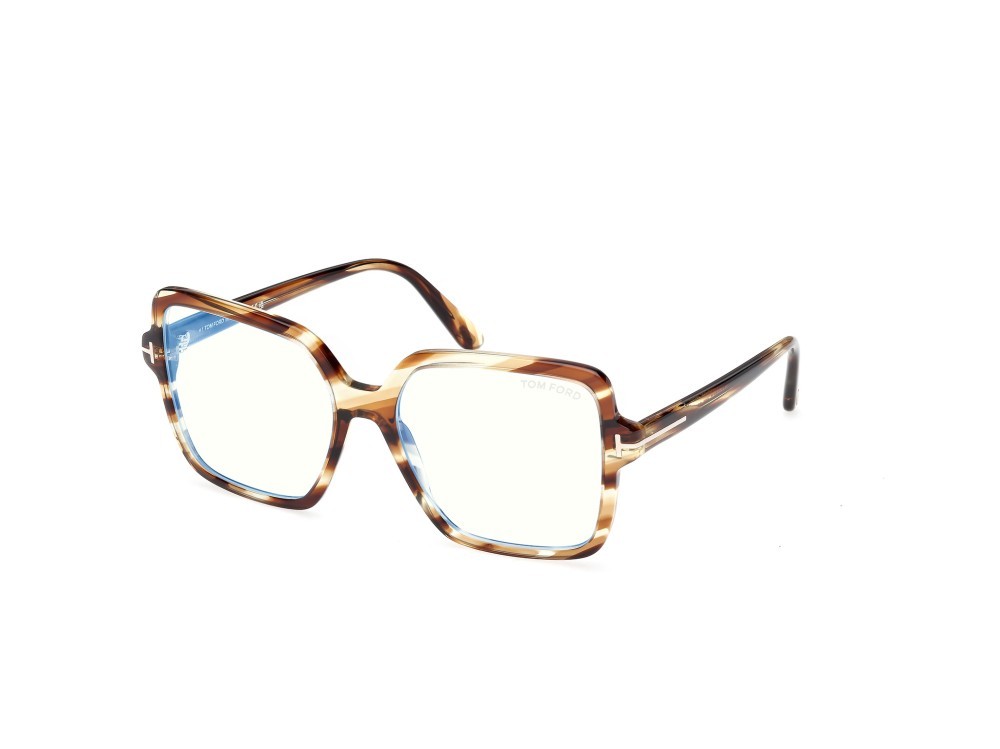 Eyeglasses Tom Ford FT6063-B (055) color avana colorata shape square 