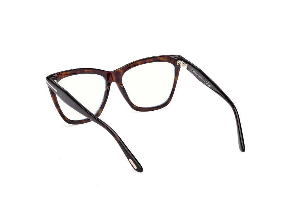 Eyeglasses Tom Ford FT6064-B (052) color avana scura shape cat eye 
