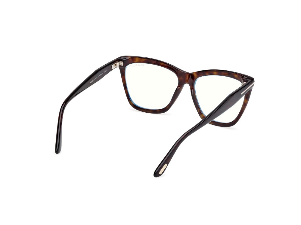 Eyeglasses Tom Ford FT6064-B (052) color avana scura shape cat eye 