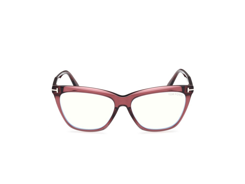 Brillen Tom Ford FT6064-B (071) farbe bordeaux lucido form cat-eye 