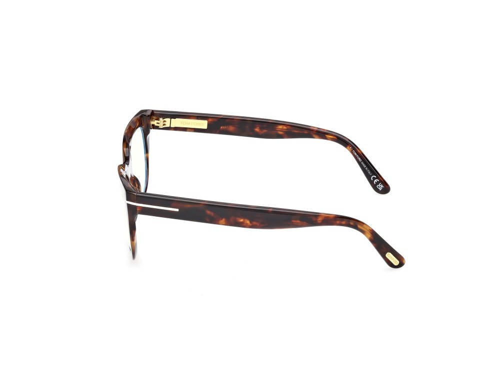 Eyeglasses Tom Ford FT6066-B (055) color avana colorata shape rectangle 