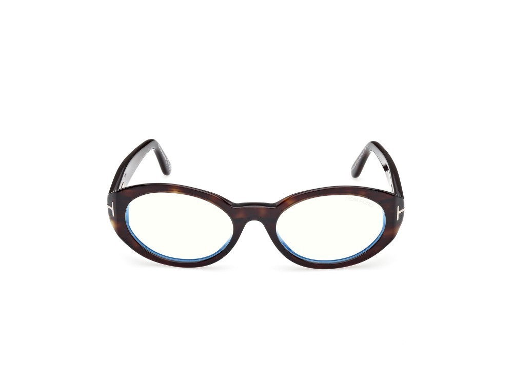 Eyeglasses Tom Ford FT6067-B (052) color avana scura shape oval 