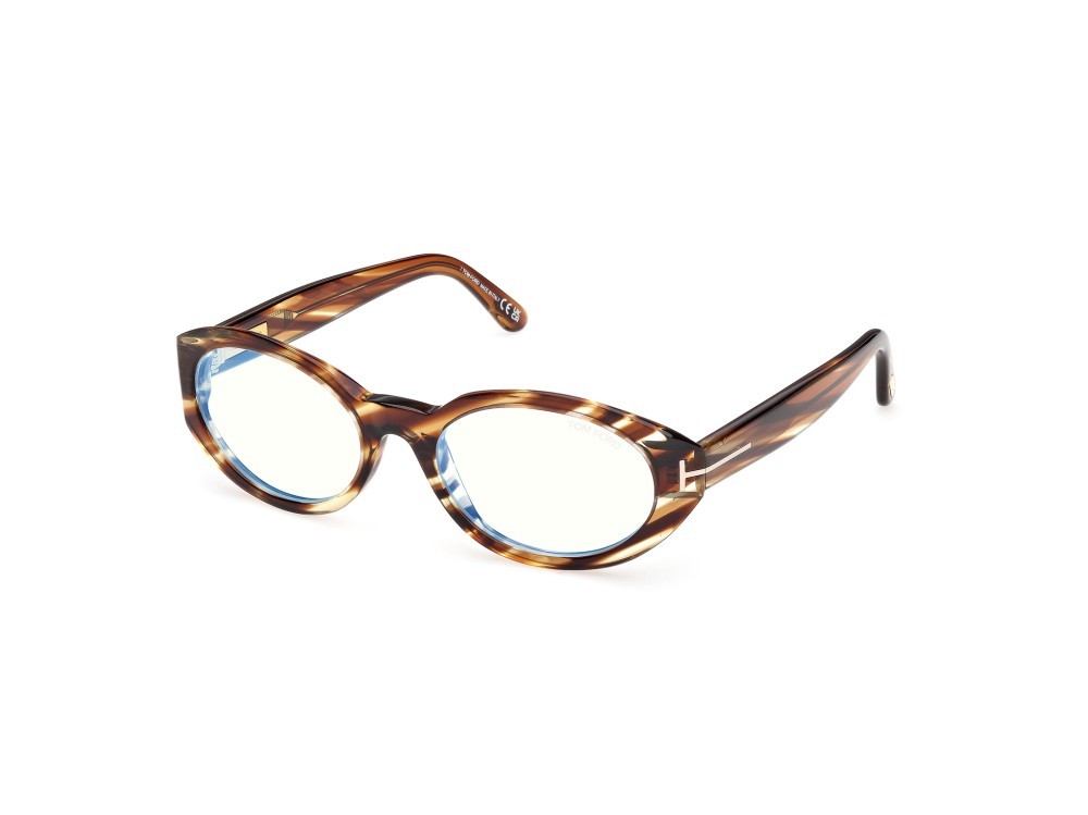 Brillen Tom Ford FT6067-B (055) farbe avana colorata form oval 