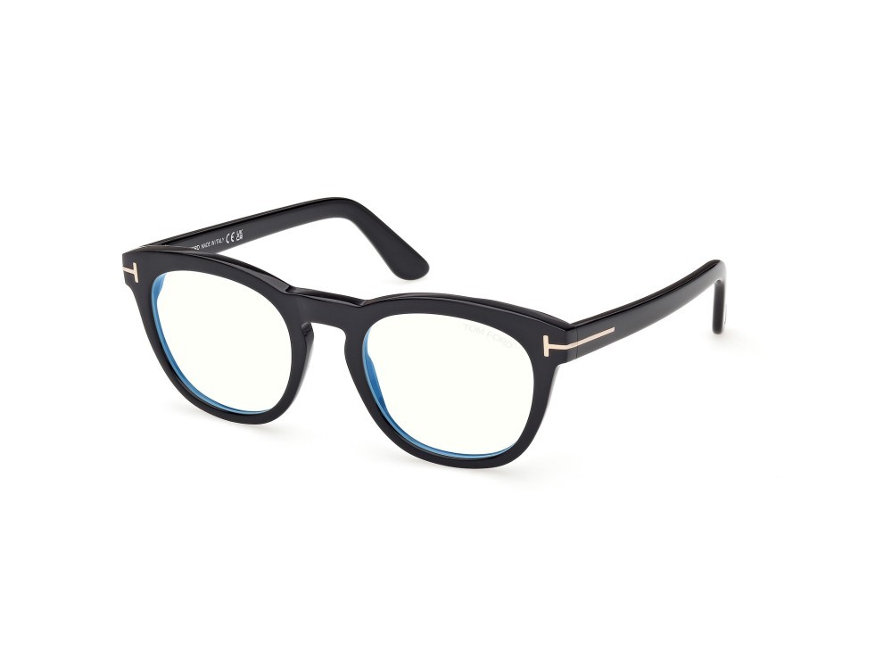 Occhiali da vista Tom Ford FT6081-B (001) colore nero lucido forma rotondo 
