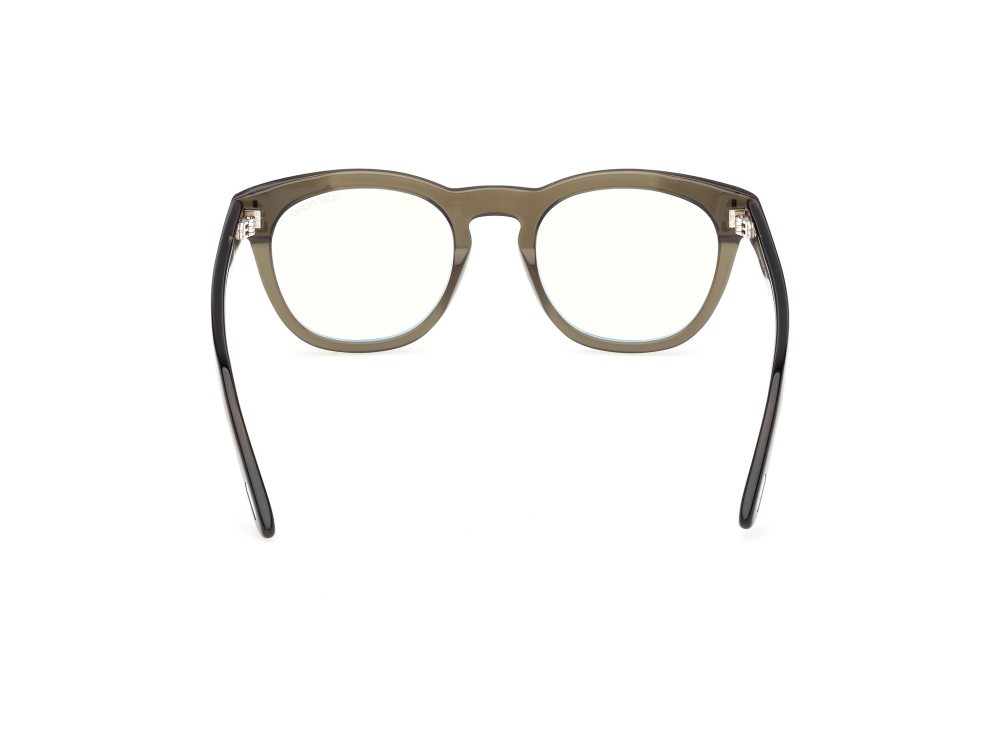 Occhiali da vista Tom Ford FT6081-B (098) colore verde scuro lucido forma rotondo 