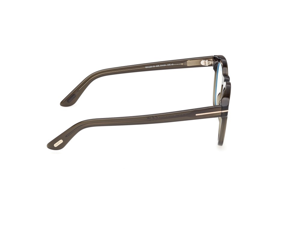 Occhiali da vista Tom Ford FT6081-B (098) colore verde scuro lucido forma rotondo 