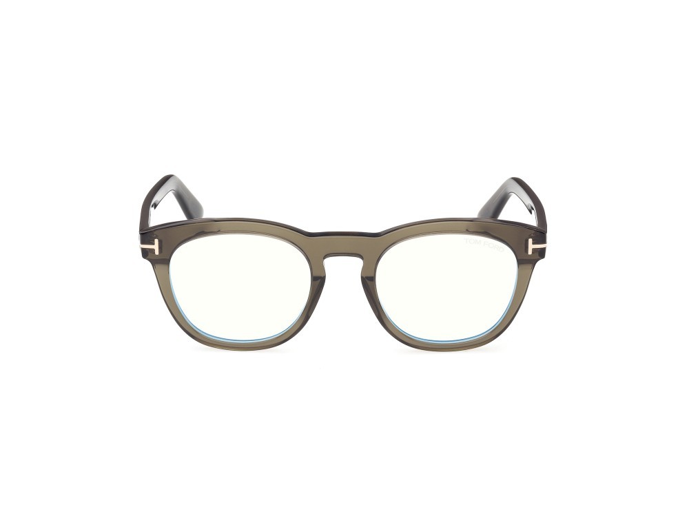 Occhiali da vista Tom Ford FT6081-B (098) colore verde scuro lucido forma rotondo 