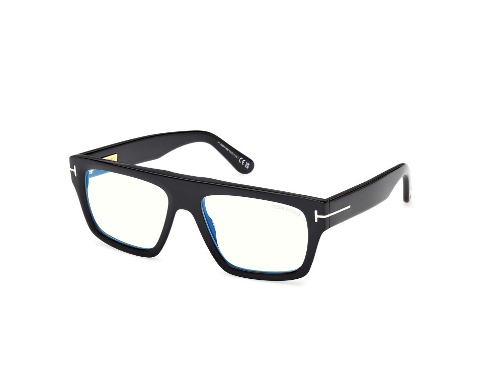 Occhiali da vista Tom Ford FT6084-B (001) colore nero lucido forma rettangolare 