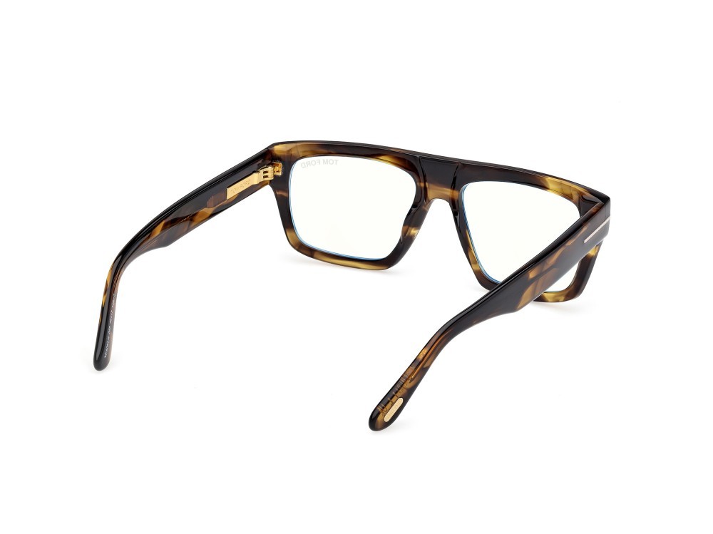 Occhiali da vista Tom Ford FT6084-B (056) colore avana colorata forma rettangolare 