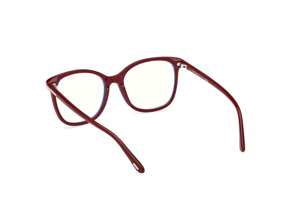Occhiali da vista Tom Ford FT6089-B (069) colore bordeaux lucido forma quadrato 