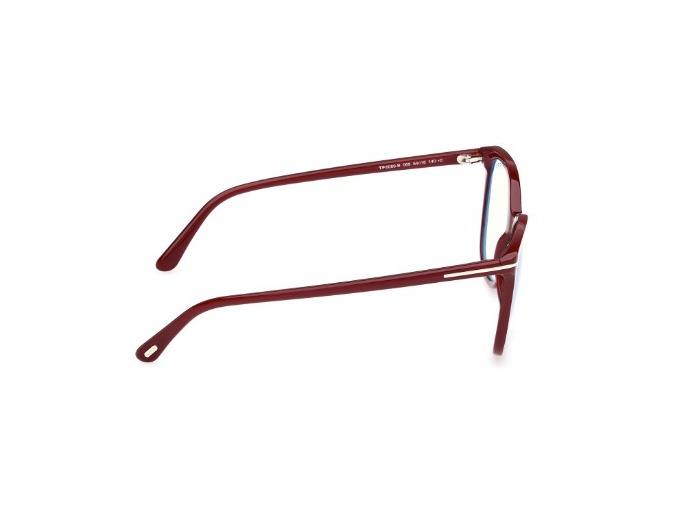 Occhiali da vista Tom Ford FT6089-B (069) colore bordeaux lucido forma quadrato 