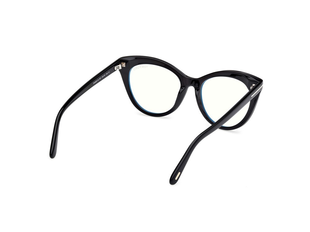 Eyeglasses Tom Ford FT6091-B (001) color nero lucido shape cat eye 