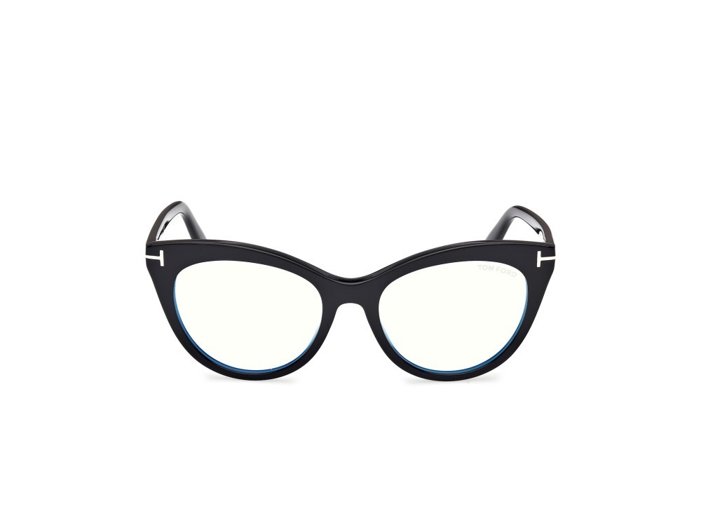 Eyeglasses Tom Ford FT6091-B (001) color nero lucido shape cat eye 