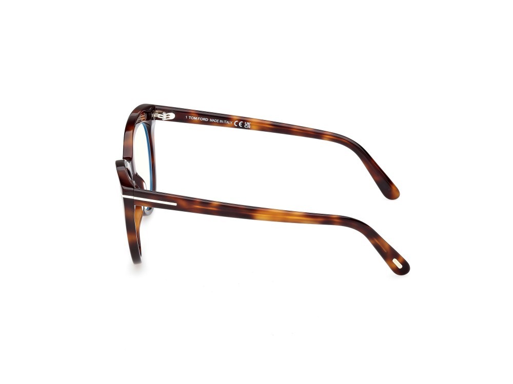 Brillen Tom Ford FT6091-B (053) farbe avana bionda form cat-eye 