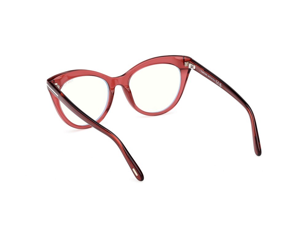 Eyeglasses Tom Ford FT6091-B (069) color bordeaux lucido shape cat eye 