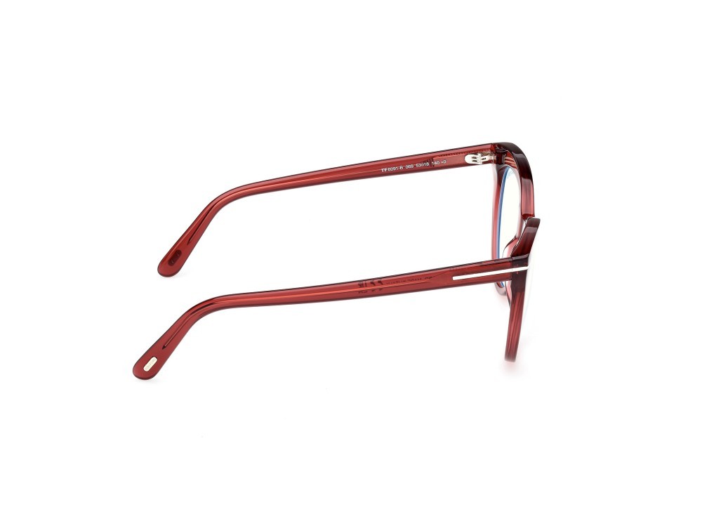 Eyeglasses Tom Ford FT6091-B (069) color bordeaux lucido shape cat eye 