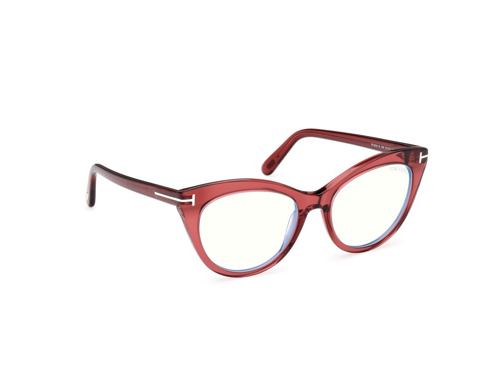 Eyeglasses Tom Ford FT6091-B (069) color bordeaux lucido shape cat eye 