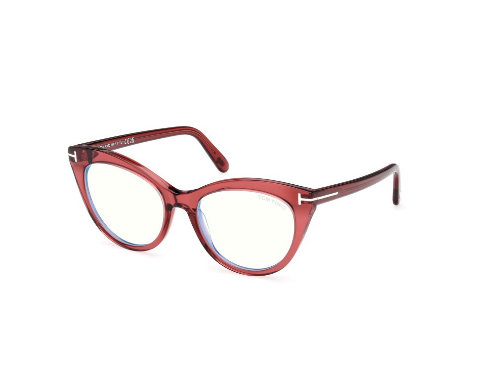 Eyeglasses Tom Ford FT6091-B (069) color bordeaux lucido shape cat eye 