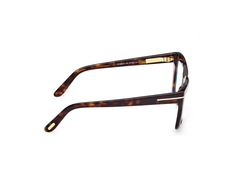 Eyeglasses Tom Ford FT6093-B (052) color avana scura shape cat eye 