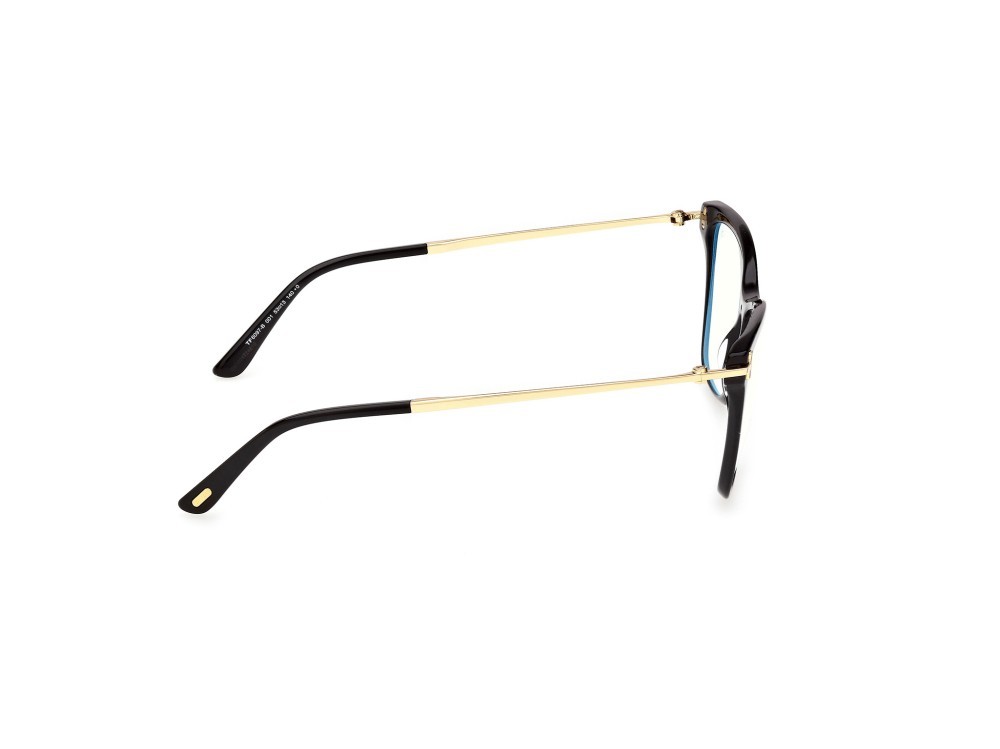 Occhiali da vista Tom Ford FT6097-B (001) colore nero lucido forma farfalla 