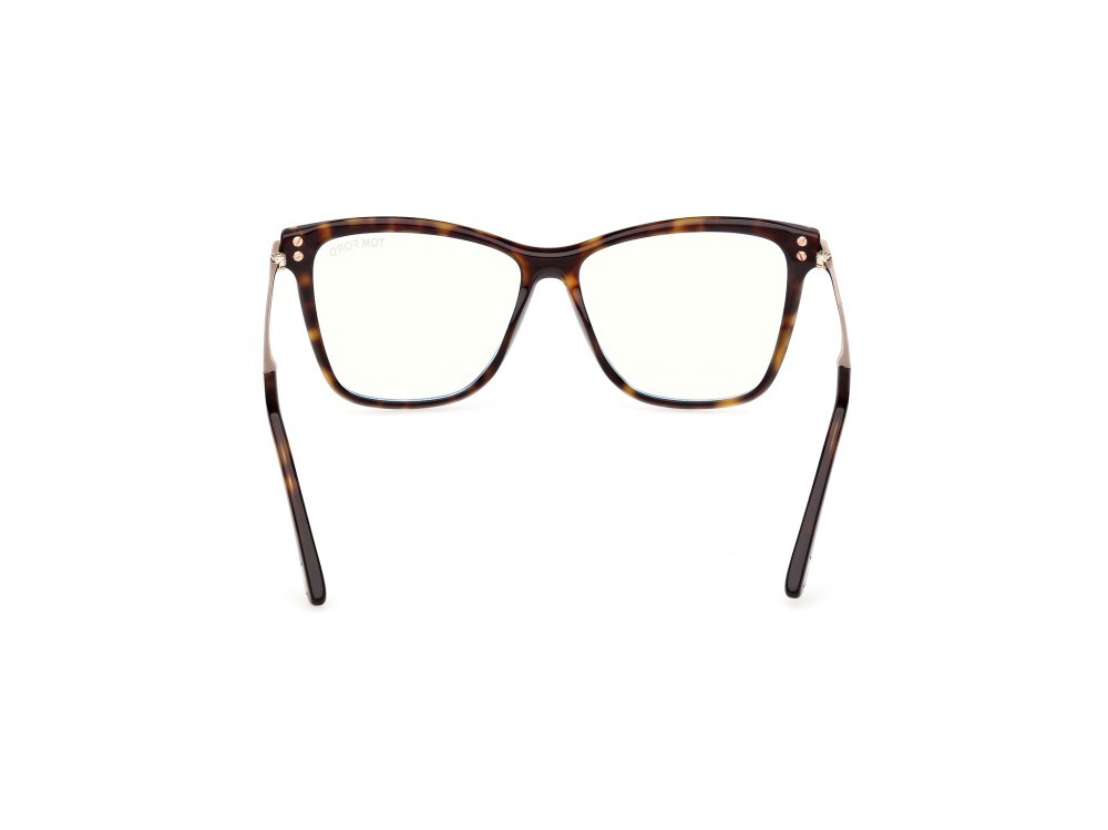 Occhiali da vista Tom Ford FT6097-B (052) colore avana scura forma farfalla 