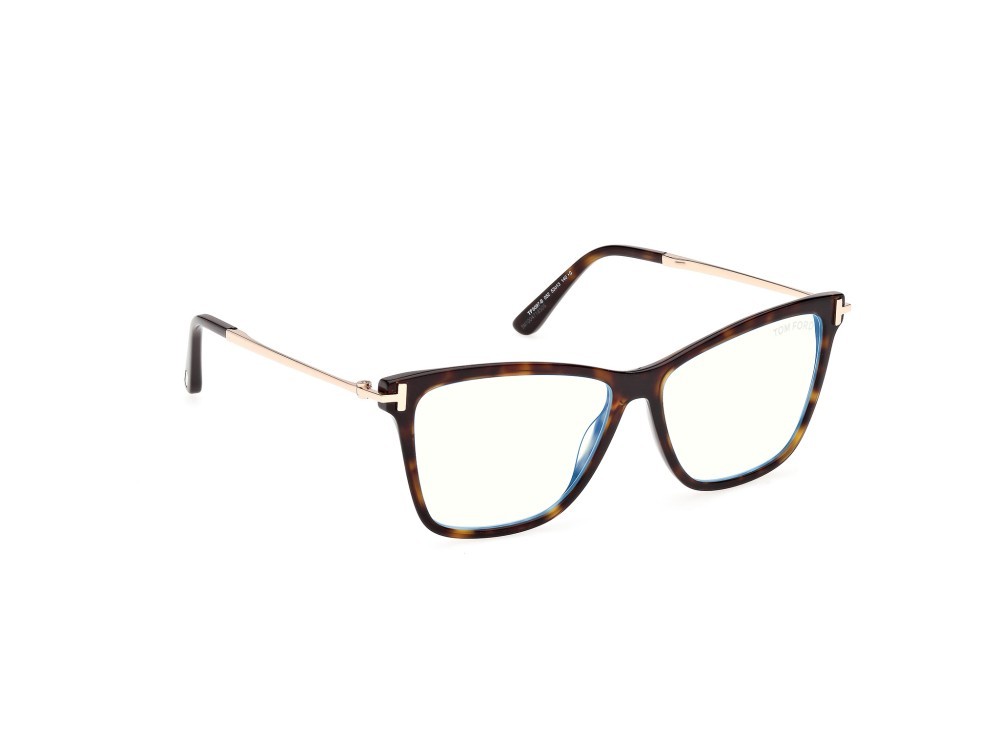 Occhiali da vista Tom Ford FT6097-B (052) colore avana scura forma farfalla 