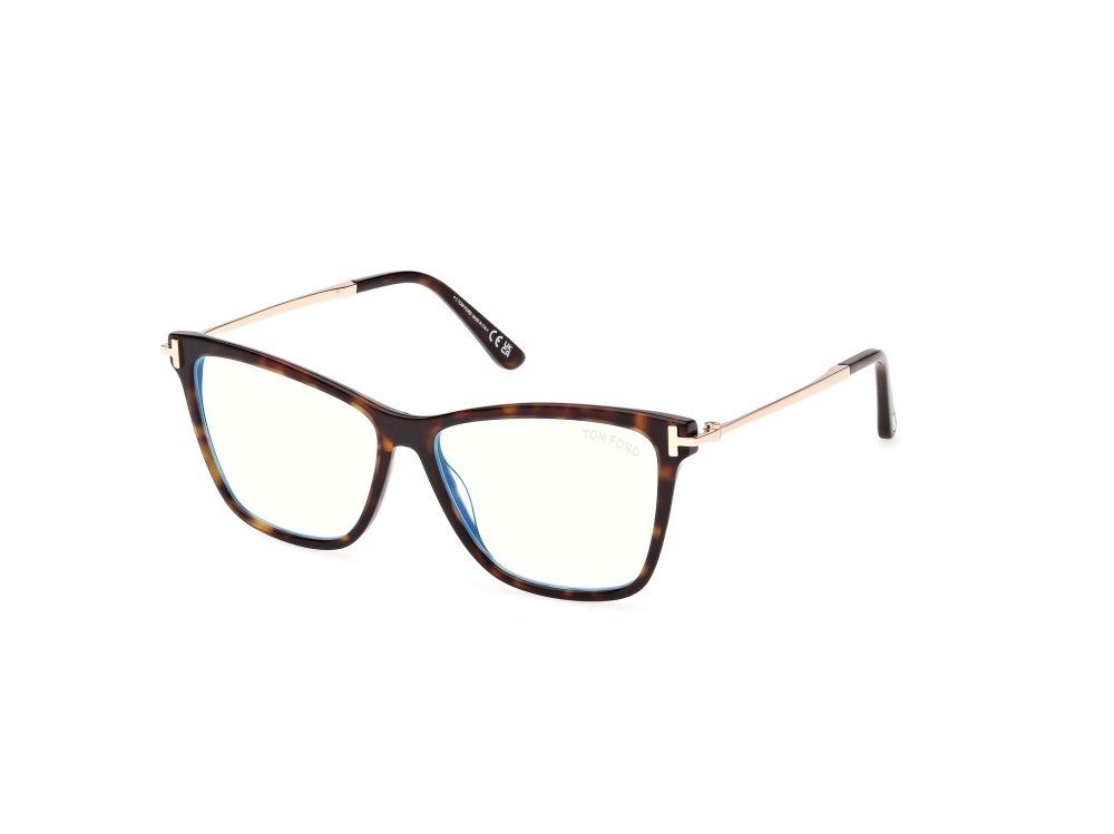 Occhiali da vista Tom Ford FT6097-B (052) colore avana scura forma farfalla 