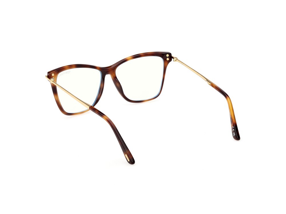 Brillen Tom Ford FT6097-B (053) farbe avana bionda  form schmetterling 