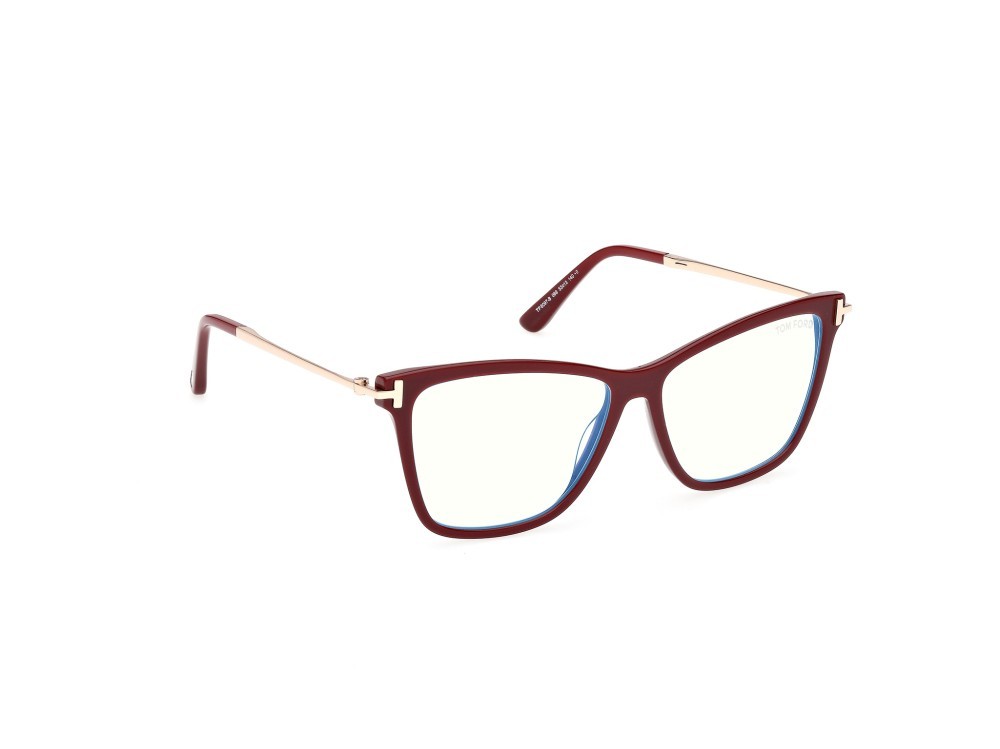 Eyeglasses Tom Ford FT6097-B (069) color bordeaux lucido shape butterfly 