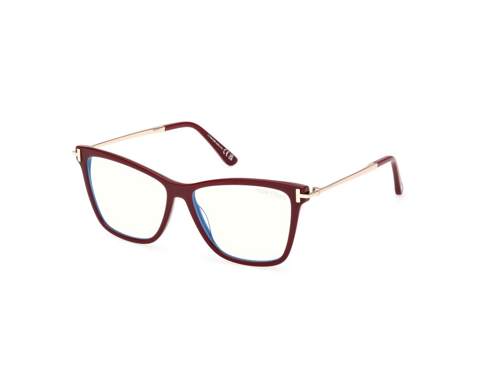 Eyeglasses Tom Ford FT6097-B (069) color bordeaux lucido shape butterfly 
