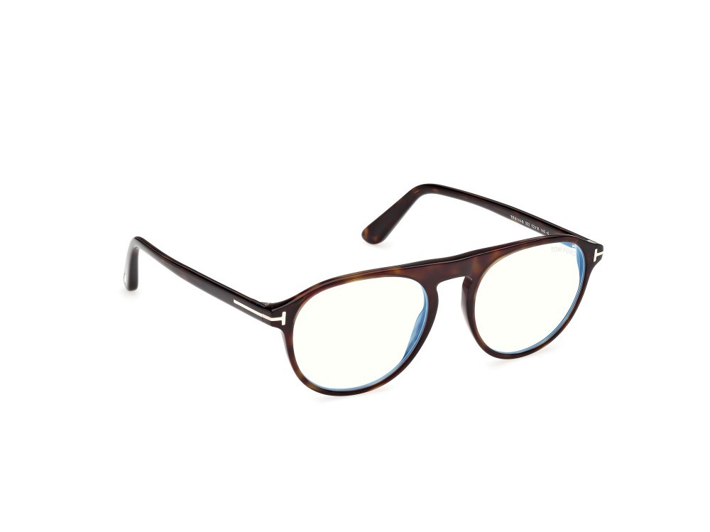 Occhiali da vista Tom Ford FT6118-B (052) colore avana scura forma aviator 