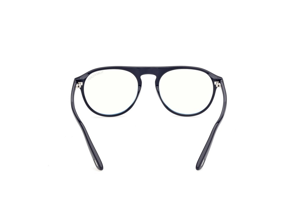 Occhiali da vista Tom Ford FT6118-B (090) colore blu lucido  forma aviator 